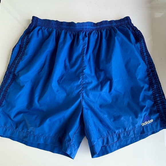 RARE ADIDAS SOCCER BLUE SHORTS (GREAT CONDITION) L - Picture 4 of 16